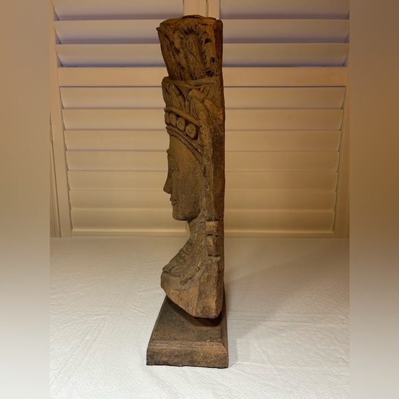 Indonesian statue head - Picture 2 of 6